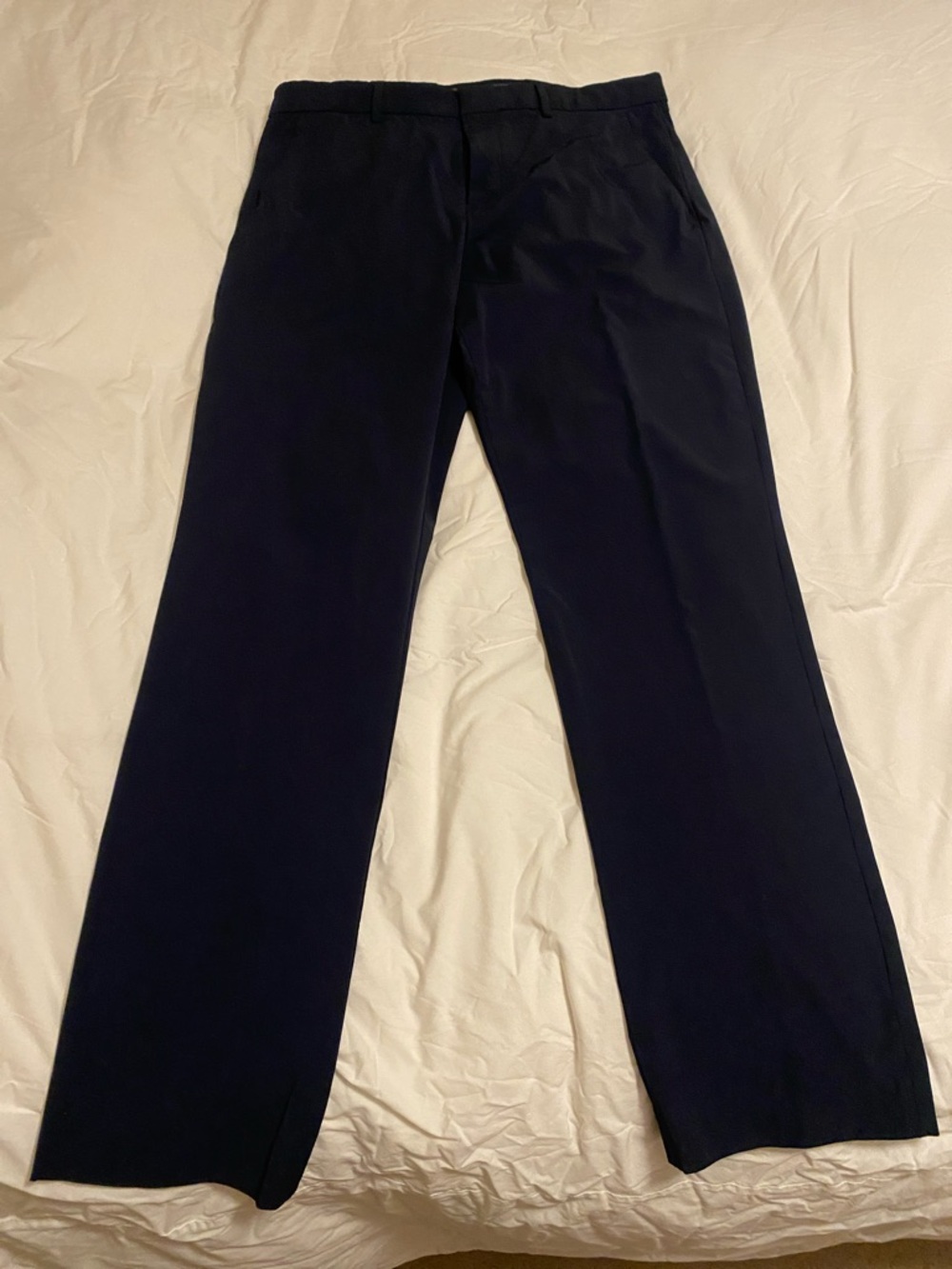 Perry Ellis Men’s Navy Straight Dress Pants
